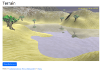 Terrain + water demo on web