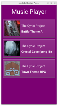 Music Player using Castle Game Engine