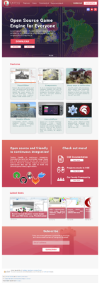Castle Game Engine webpage redesign by Adrianna Matejek